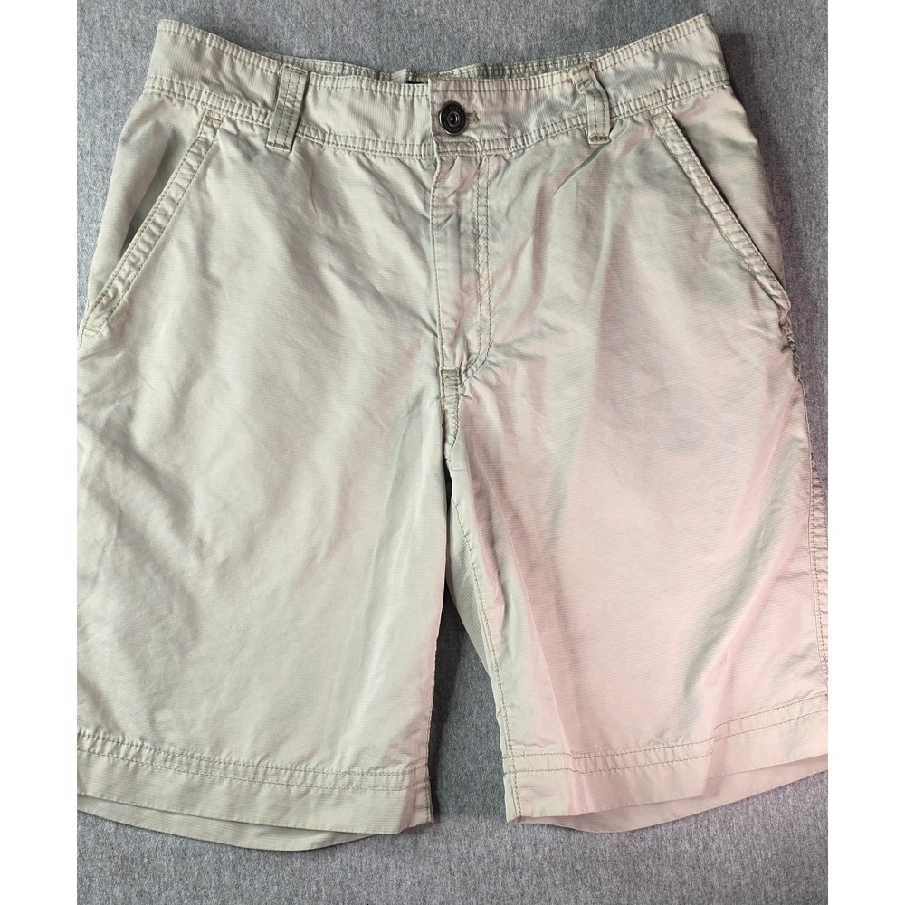 GH Bass & Co Mens Khaki Tan Ripstop Hiking Shorts Size 30 Outdoor Casual